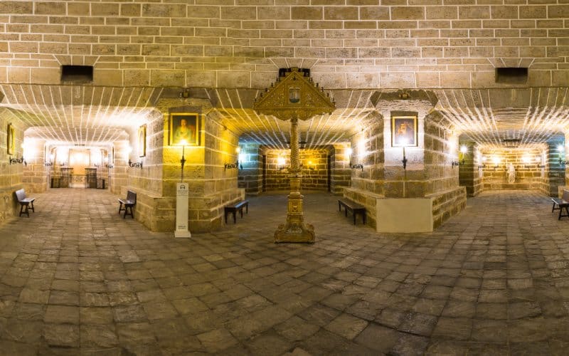 Panorámica de la Cripta de la catedral de Cádiz