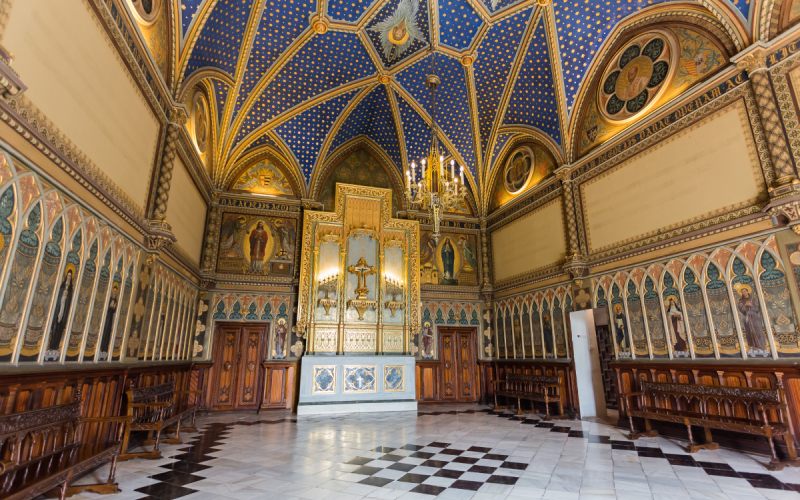 Capilla neogótica del palacio ducal de Gandía