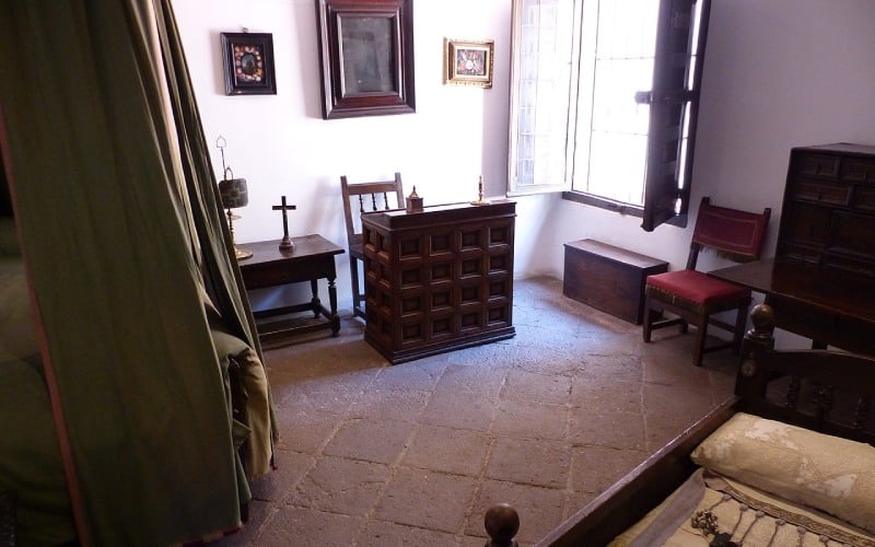 Dormitorio de la casa-museo Lope de Vega.