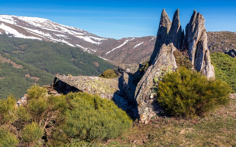 Formación rocosa en el la Peña Cebollera