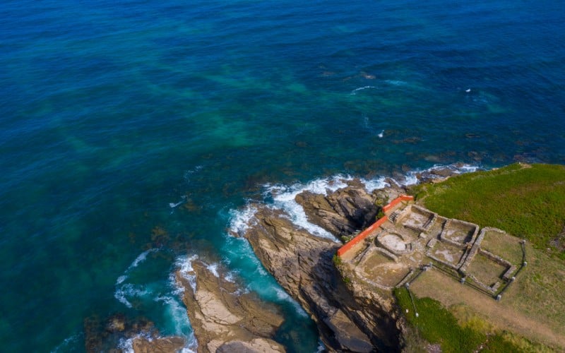 Castro de Fazouro en la costa de Lugo
