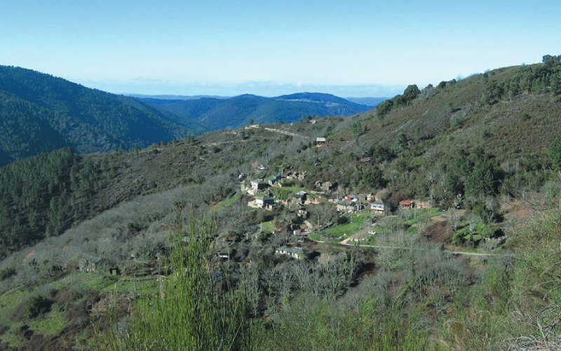 Vista aérea Tronceda | Web Casa Rural de A Palleira