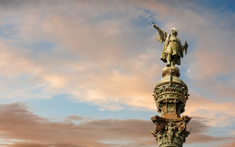 Monumento de Cristóbal Colón en Barcelona