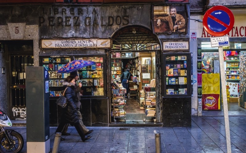 Librería Perez Galdós en Hortaleza, abierta en 1942 por sus descendientes