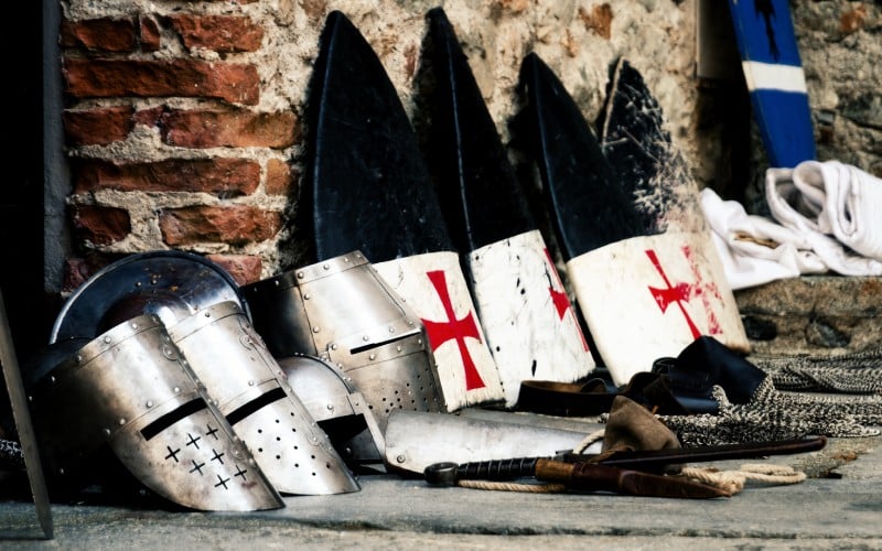Imagen característica de los templarios