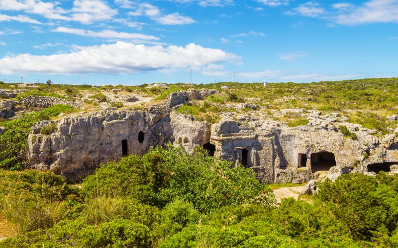 Panorámica de los restos talayóticos de Cala Morell