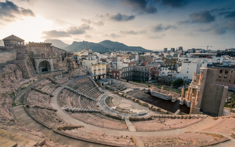 Vista del Teatro Romano de Cartagena