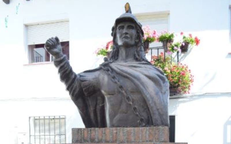 Busto del rey Wamba en Pujerra