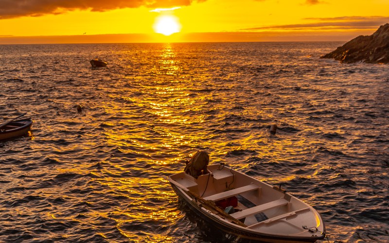Atardecer capturado desde Porís de Candelaria