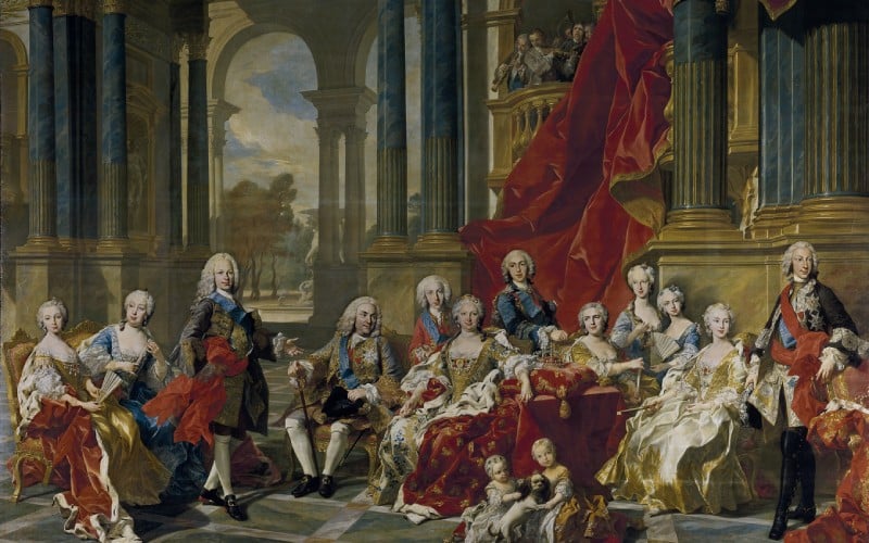 La familia de Felipe V
