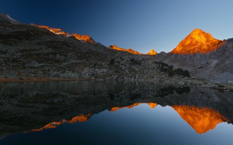 Impresionante paisaje en los Pirineos