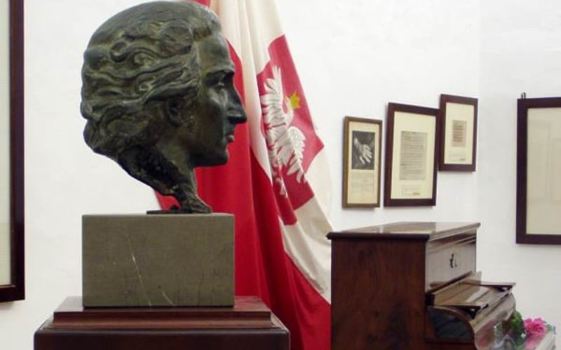 Busto de Chopin en la Cartuja de Valldemosa