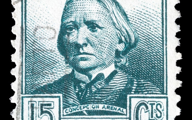 Concepción Arenal en un sello de correos