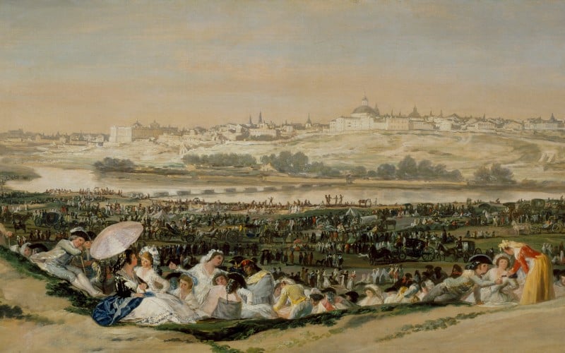 La pradera de San Isidro, de Francisco de Goya