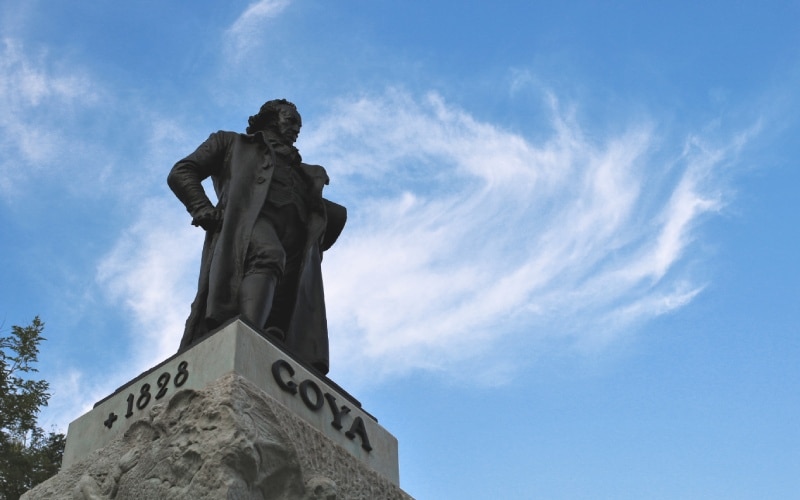 Estatua de Francisco de Goya en Madrid