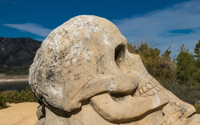La Cara de la Muerte, la escultura más popular del recorrido