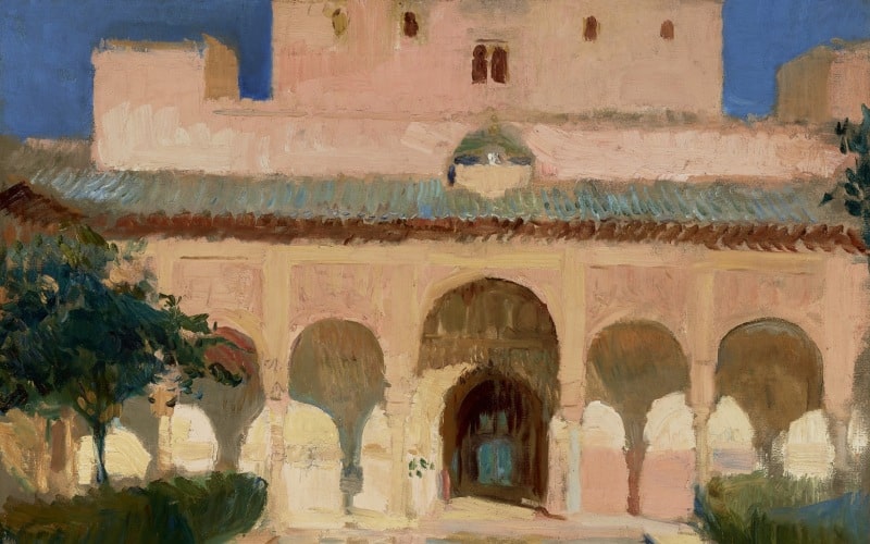 Ilustración de la Alhambra, obra de Sorolla
