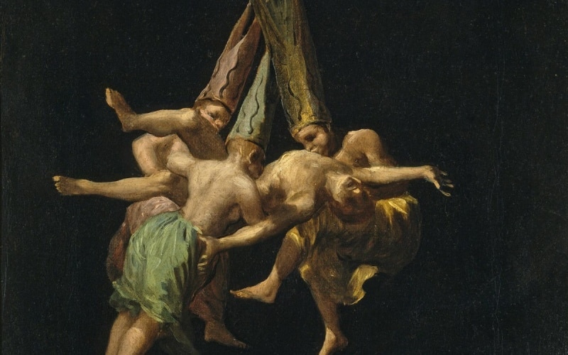 Vuelo de brujas, Goya (1798)