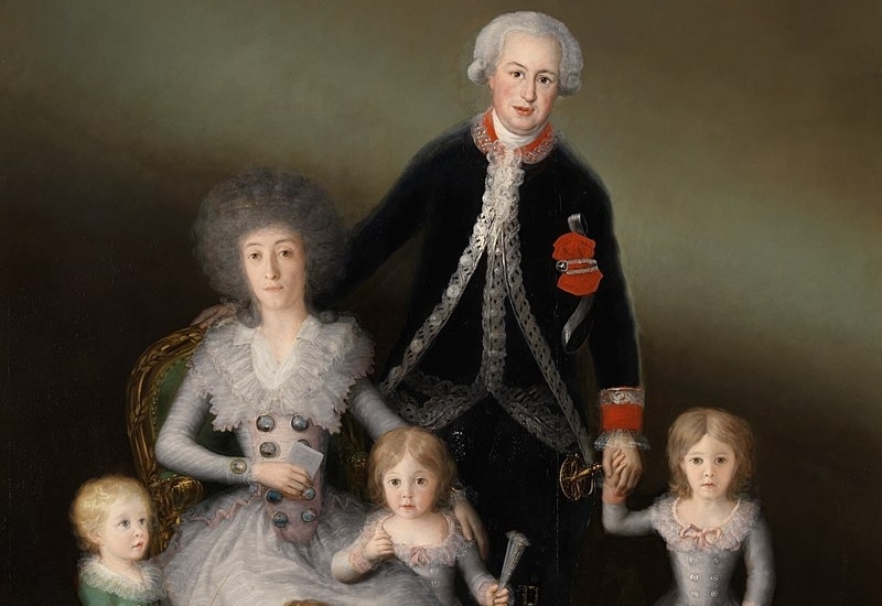 Los duques de Osuna y sus hijos, Goya (1787-88)