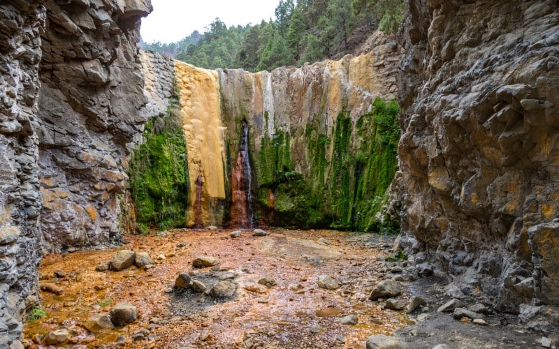 Cascada de los Colores en la Palma