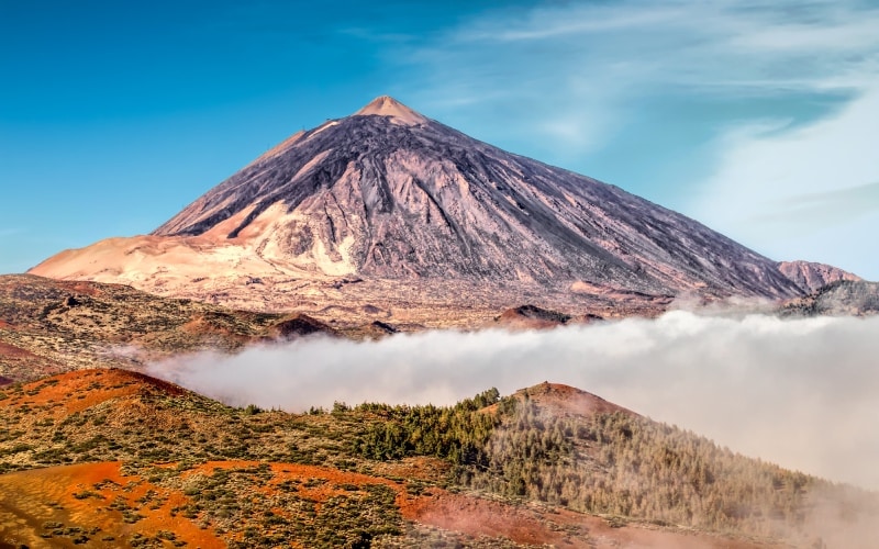 Vista del volcán Teide