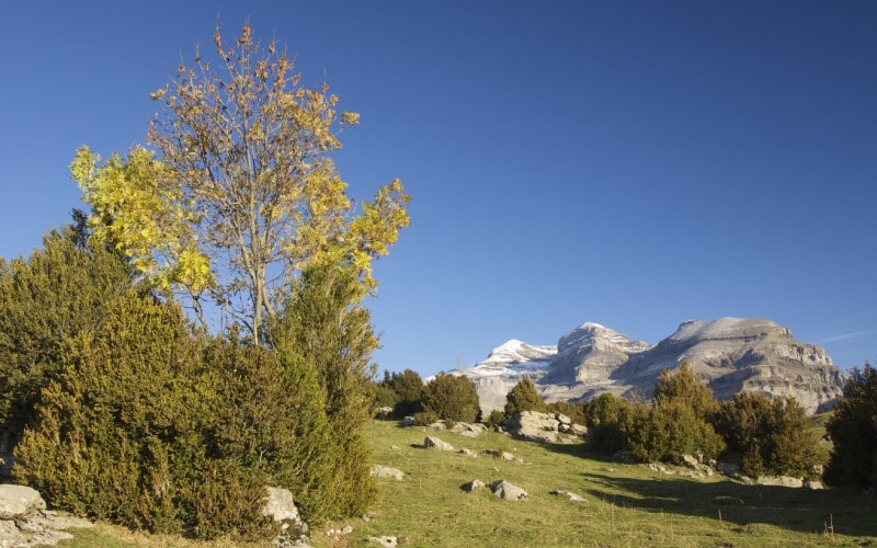 La vista de Monte Perdido, incluso en la distancia, impresiona