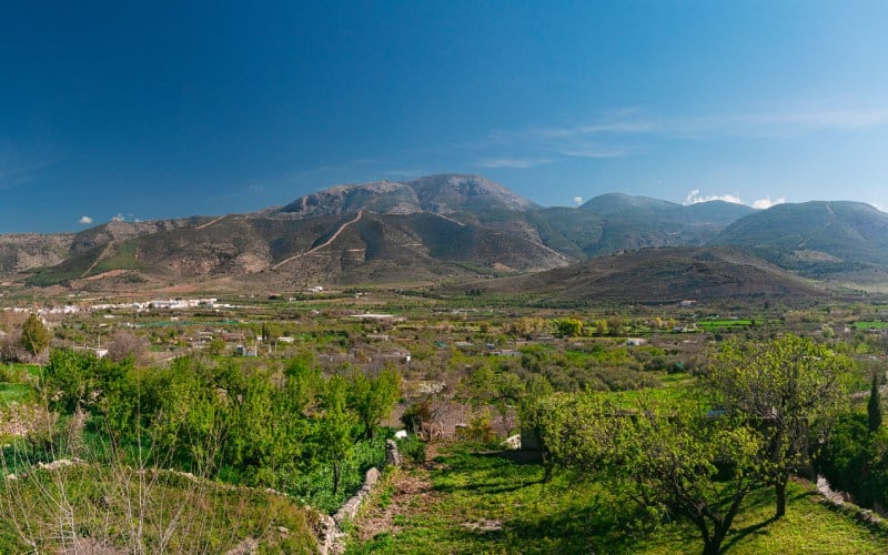 Preciosas vistas del Valle Laujar de Andarax en Almería