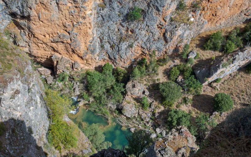 Vistas al río Júcar desde el mirador del Ventano del Diablo