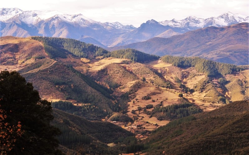 Vistas de los Picos de Europa desde Cahecho