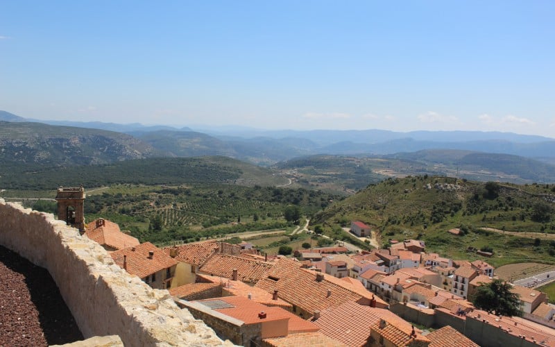 Vistas desde el Castillo de Culla, Castellón