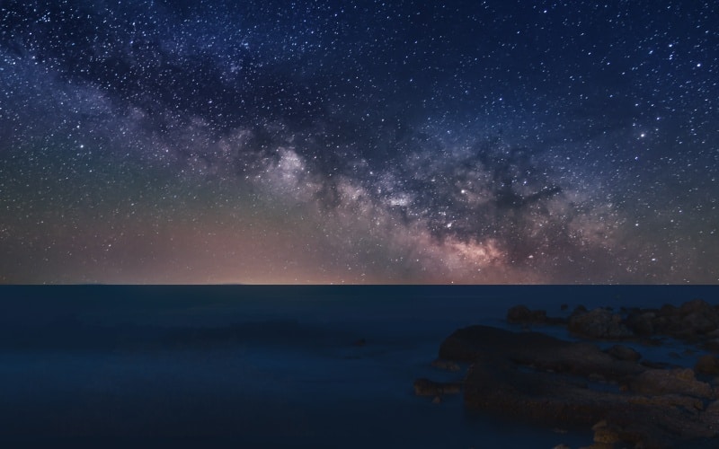 Cielo nocturno en la isla de Tabarca