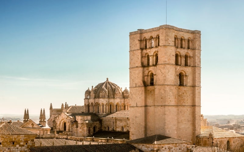 Vista de la Catedral de Zamora desde el castillo