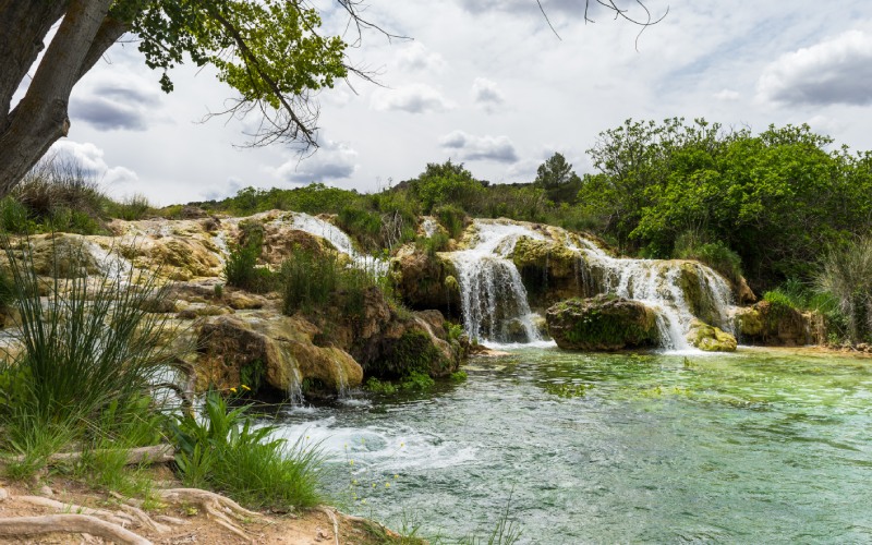 Uno de los muchos paisajes de los que pueden disfrutarse en las Lagunas de Ruidera