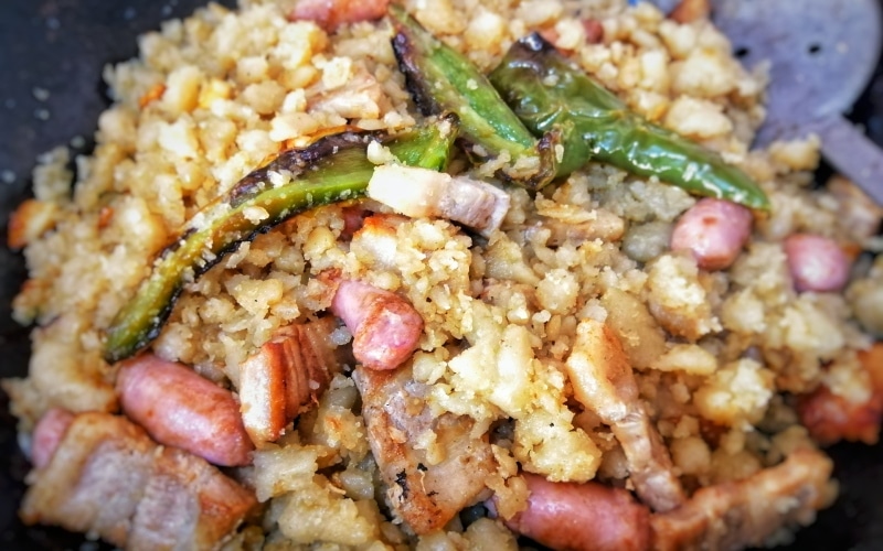 Plato de gachasmigas murcianas