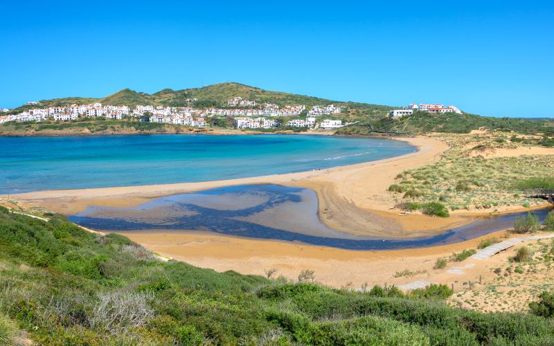 Panorámica de Cala Tirant Menorca