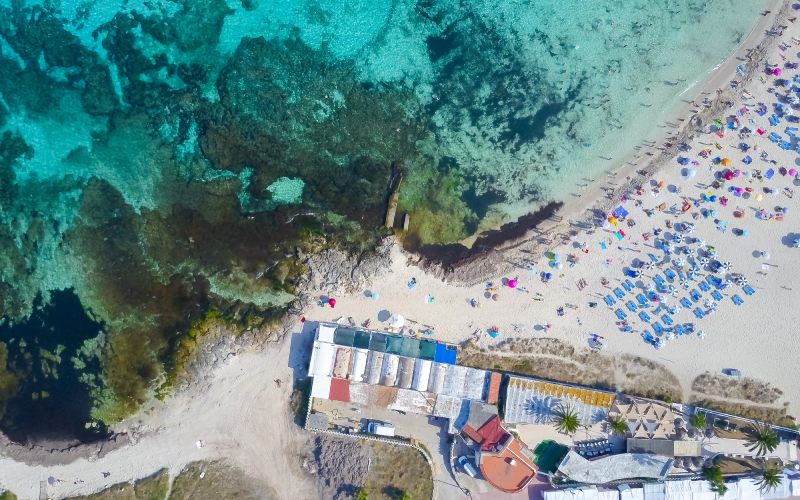Vista aérea de Punta Prima Menorca