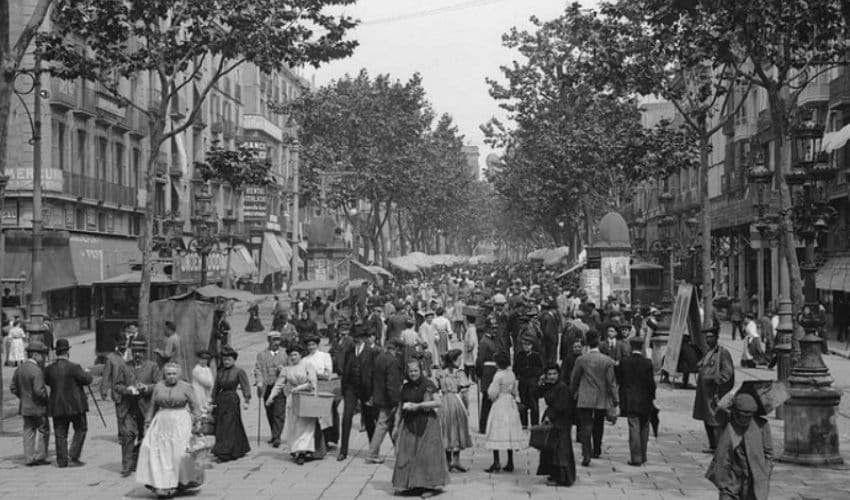 Rambla de Barcelona en el siglo XX