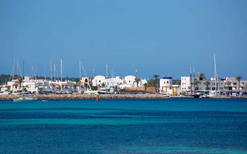 Vista de Cala Savina (Formentera)