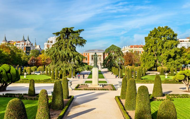 Panorámica de los jardines de Parterre