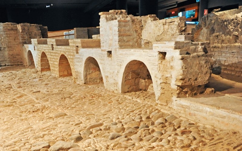 Parte de las ruinas del castillo de San Jorge