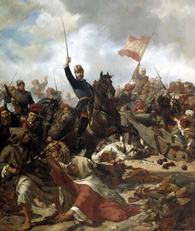 Cuadro Juan Prim i Prats en la guerra de Äfrica