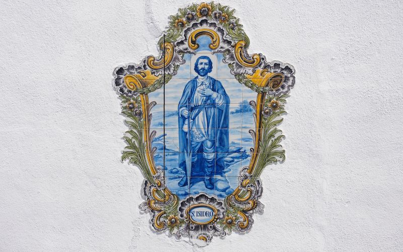 Grabado de San Isidro Labrador