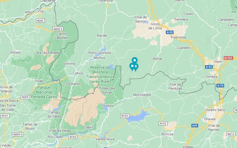 Localizando en el mapa el Couto Mixto