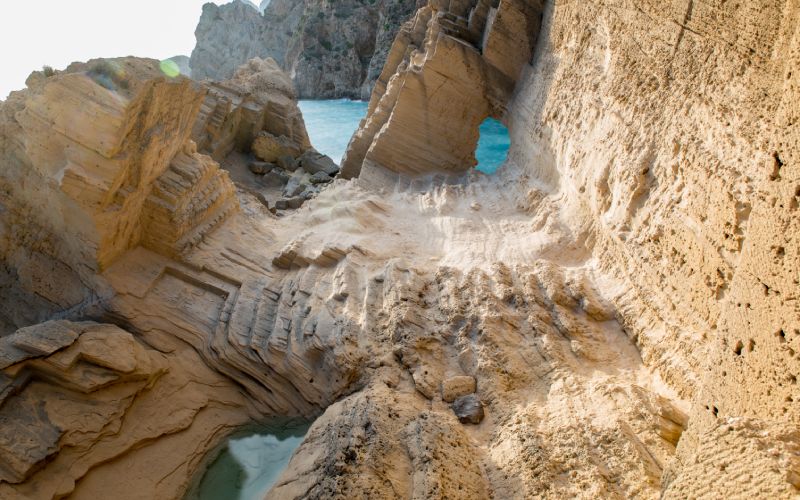 cantera de piedra arenisca de Sa Pedrera