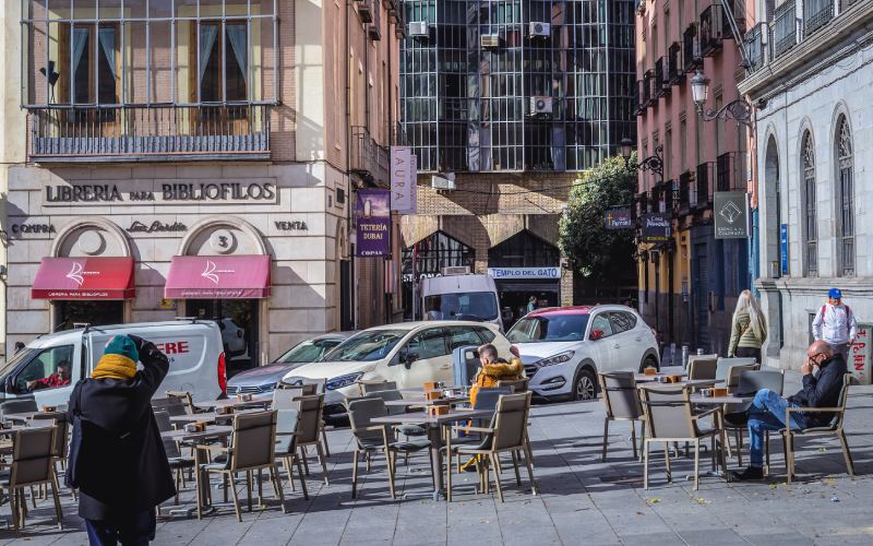 Librería Bardon situada en la plaza de San Martín de Madrid