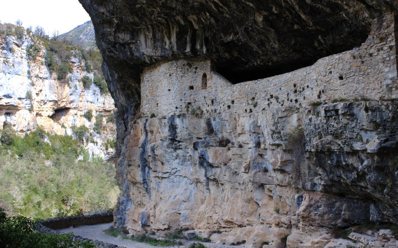 Ermita de San Úrbez en el Cañón de Añisclo en el Parque Nacional de Ordesa y Monte Perdido, en Huesca