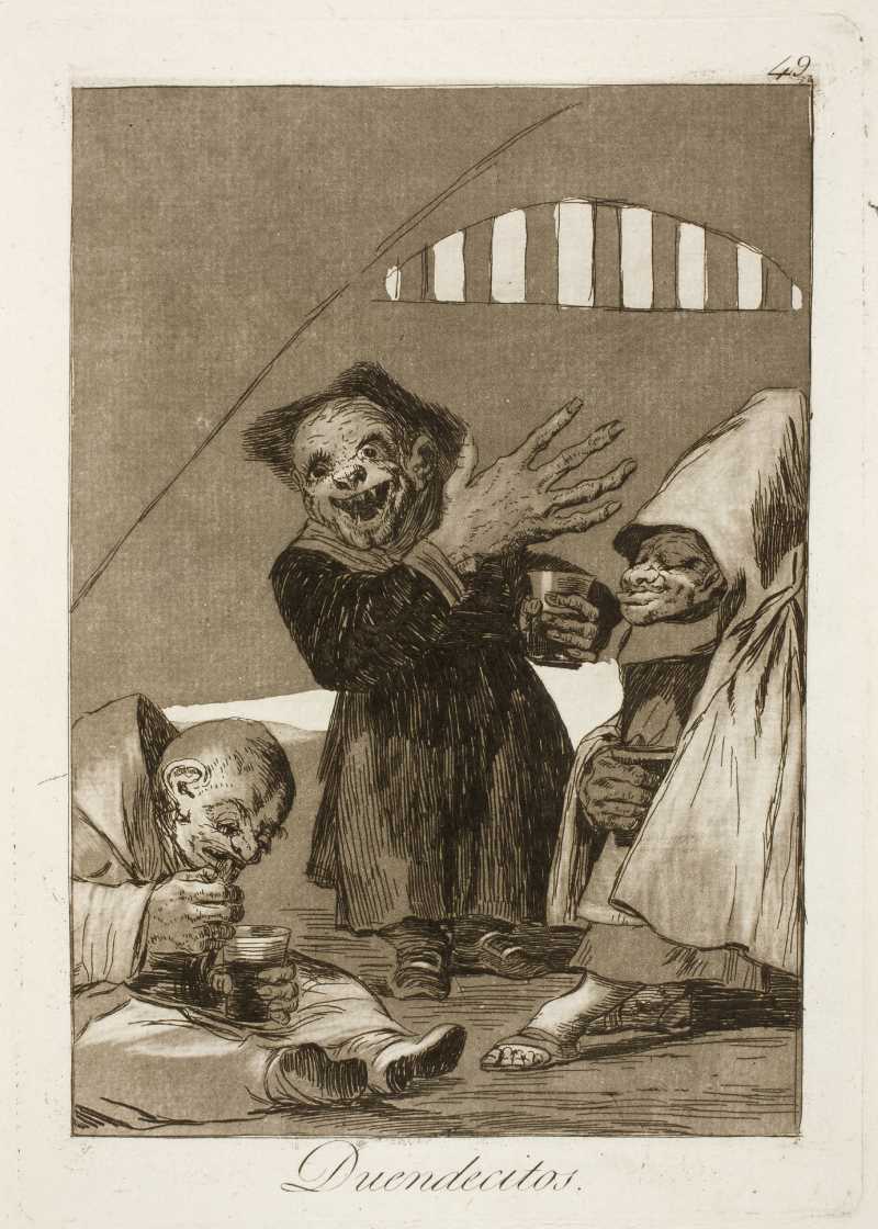 Dibujo Duendecillos de Goya