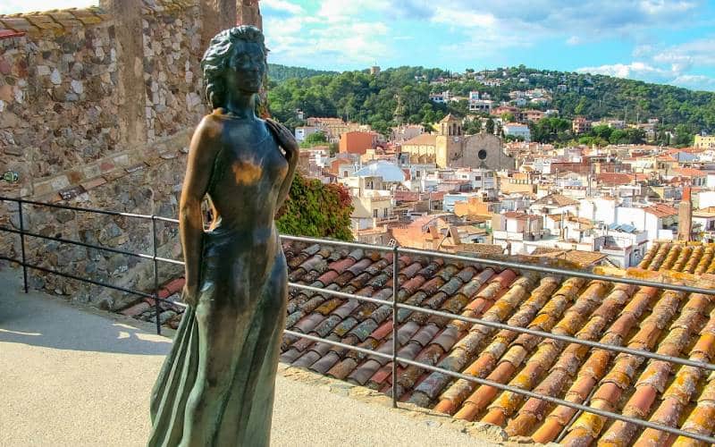 Escultura de Ava Gardner en Tossa de Mar