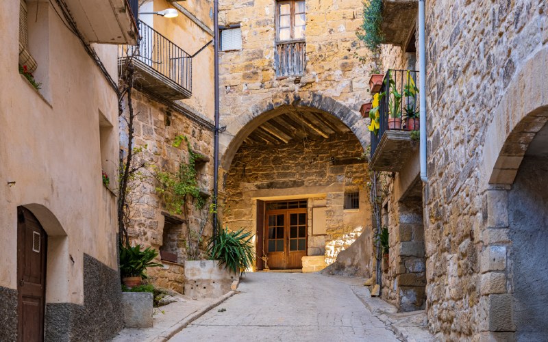 El estilo medieval se ha conservado muy bien en el casco antiguo del pueblo