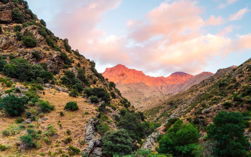 Es imposible no detenerse y apreciar la belleza natural del Parque Nacional de Sierra Nevada